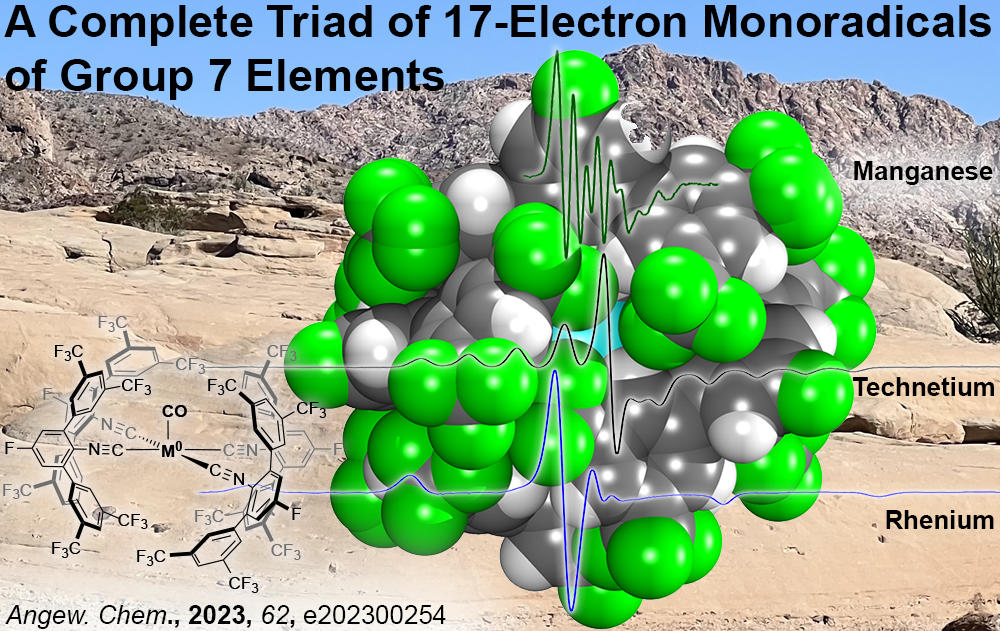 EPR on Mn(0), Tc(0) and Re Complexes