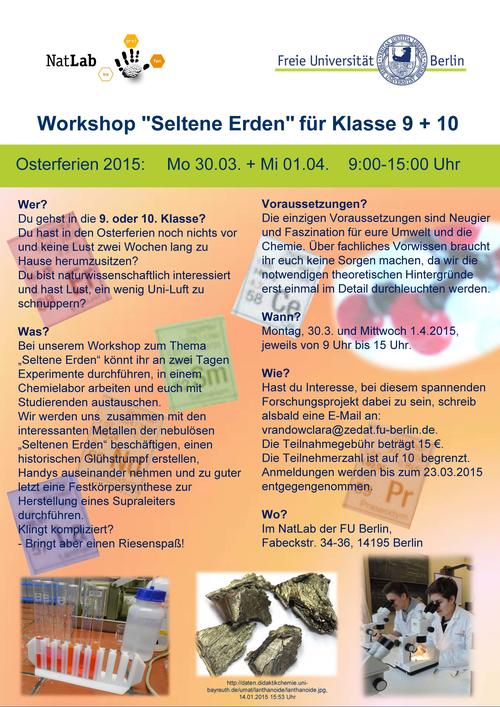 Seltene Erden Workshop