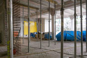 Die Baustelle im Erdgeschoss