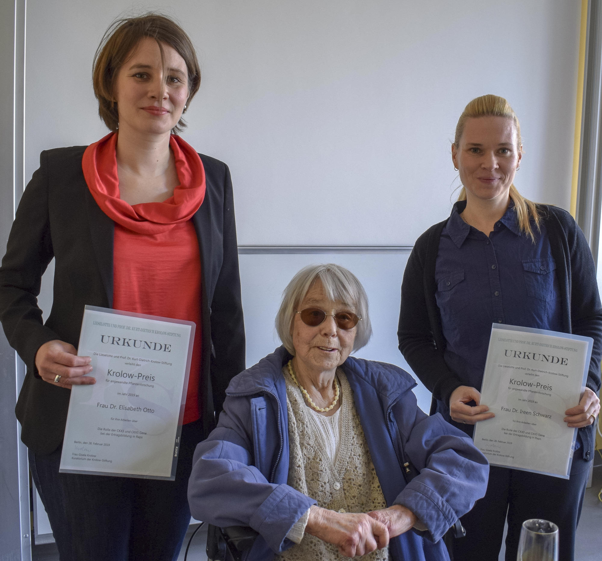 Von links nach rechts: Elisabeth Otto, Lieselotte Krolow, Ireen Schwarz